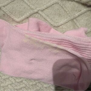Skims Pink Knit Fabric Socks